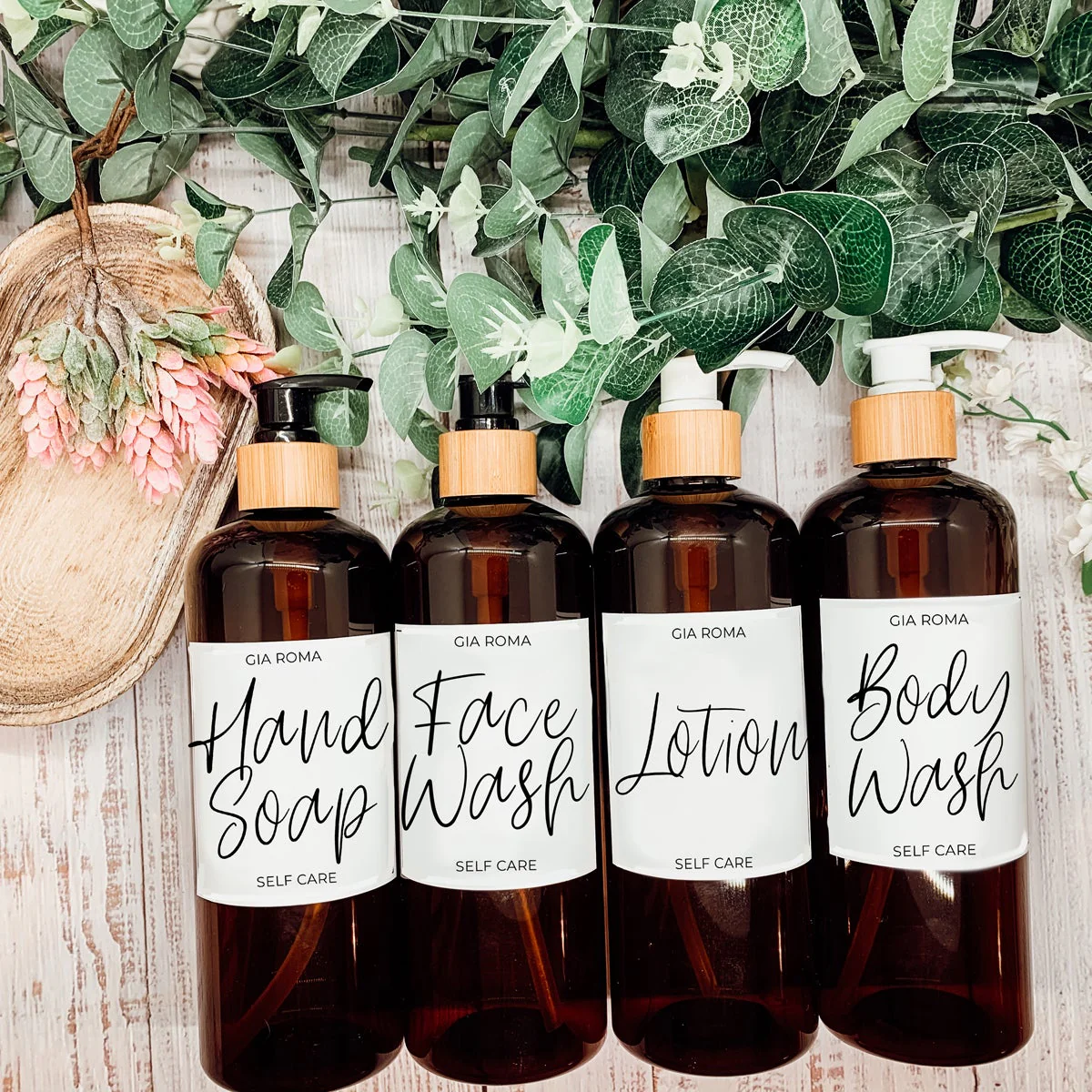 16oz Amber Plastic Bottle White Label Refillable Pharmacy Container - Image 10