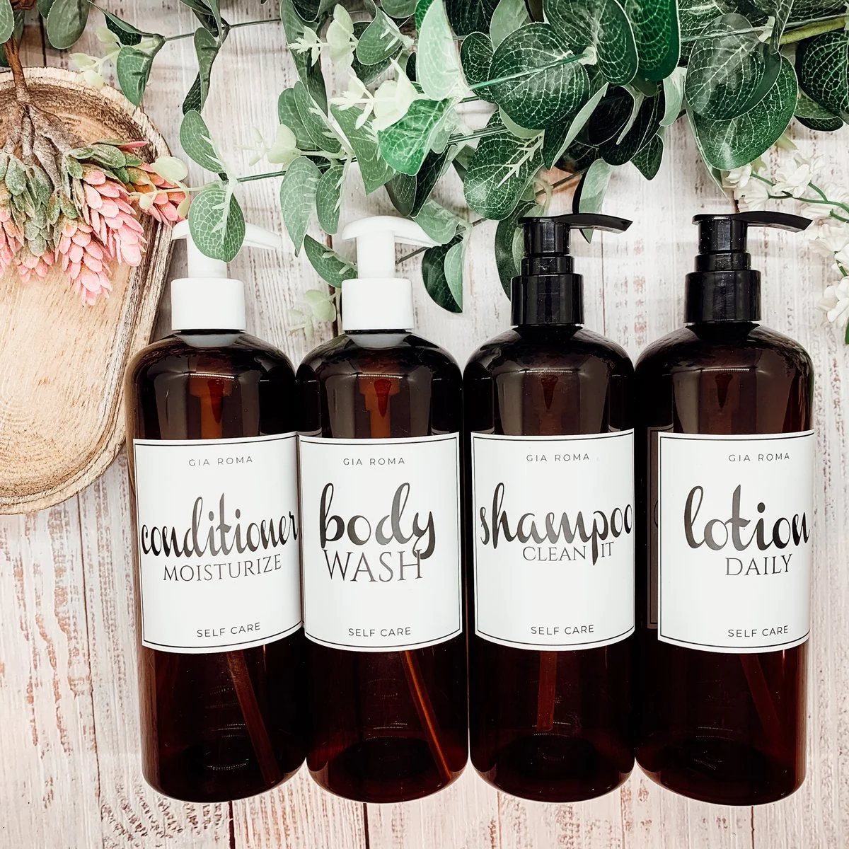 16oz Amber Plastic Bottle White Label Refillable Pharmacy Container - Image 13