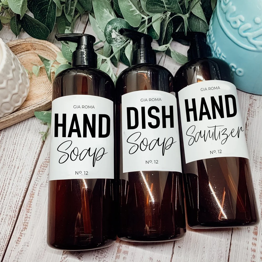 16oz Amber Plastic Bottle White Label Refillable Pharmacy Container - Image 16