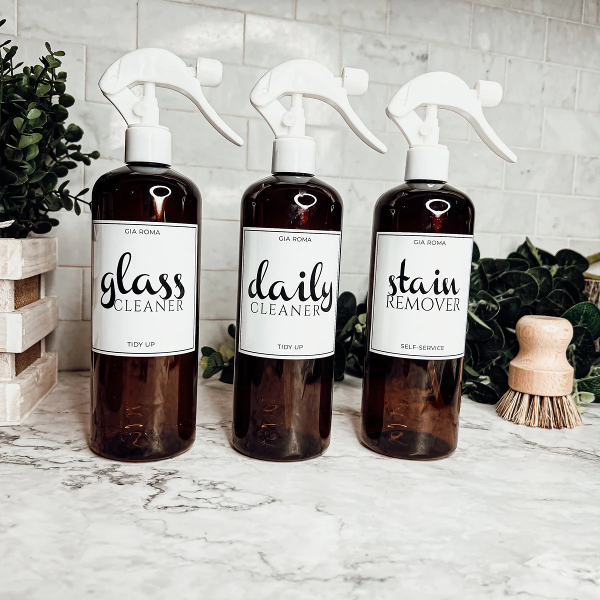 16oz Plastic Spray Bottles With White Or Black Waterproof Labels - Image 16