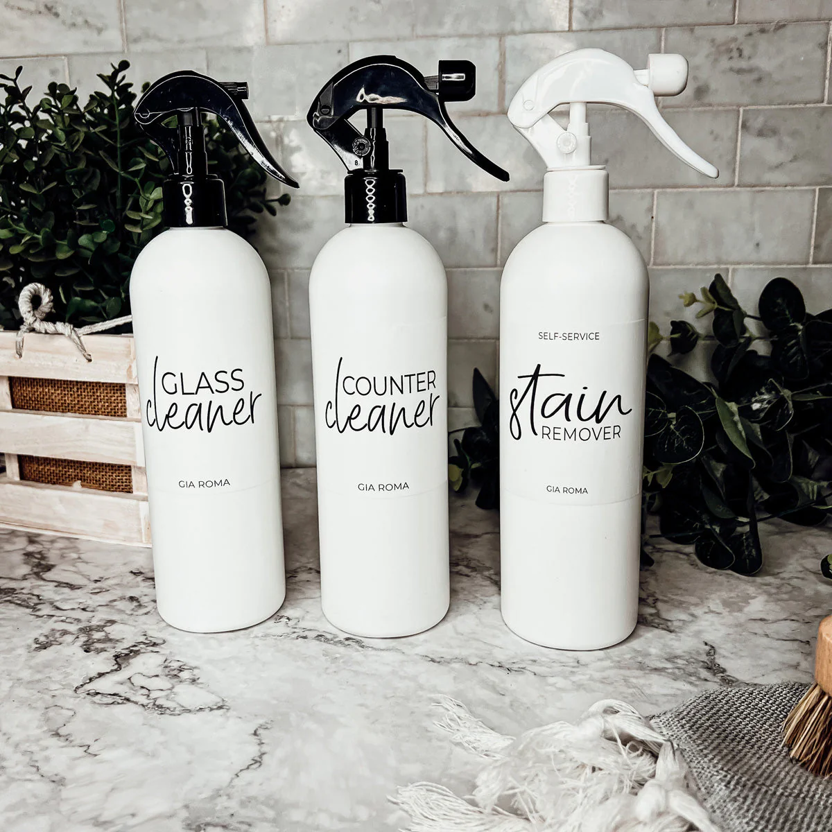 16oz Plastic Spray Bottles With White Or Black Waterproof Labels - Image 29