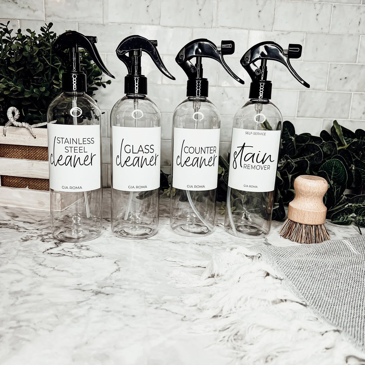 16oz Plastic Spray Bottles With White Or Black Waterproof Labels - Image 6