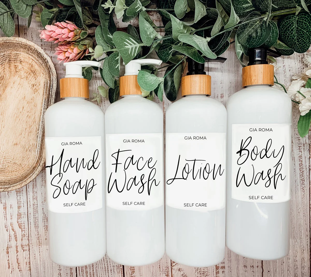 16oz White PET Refillable Pump Bottle - Plastic Dispenser with Blank Label - Image 30