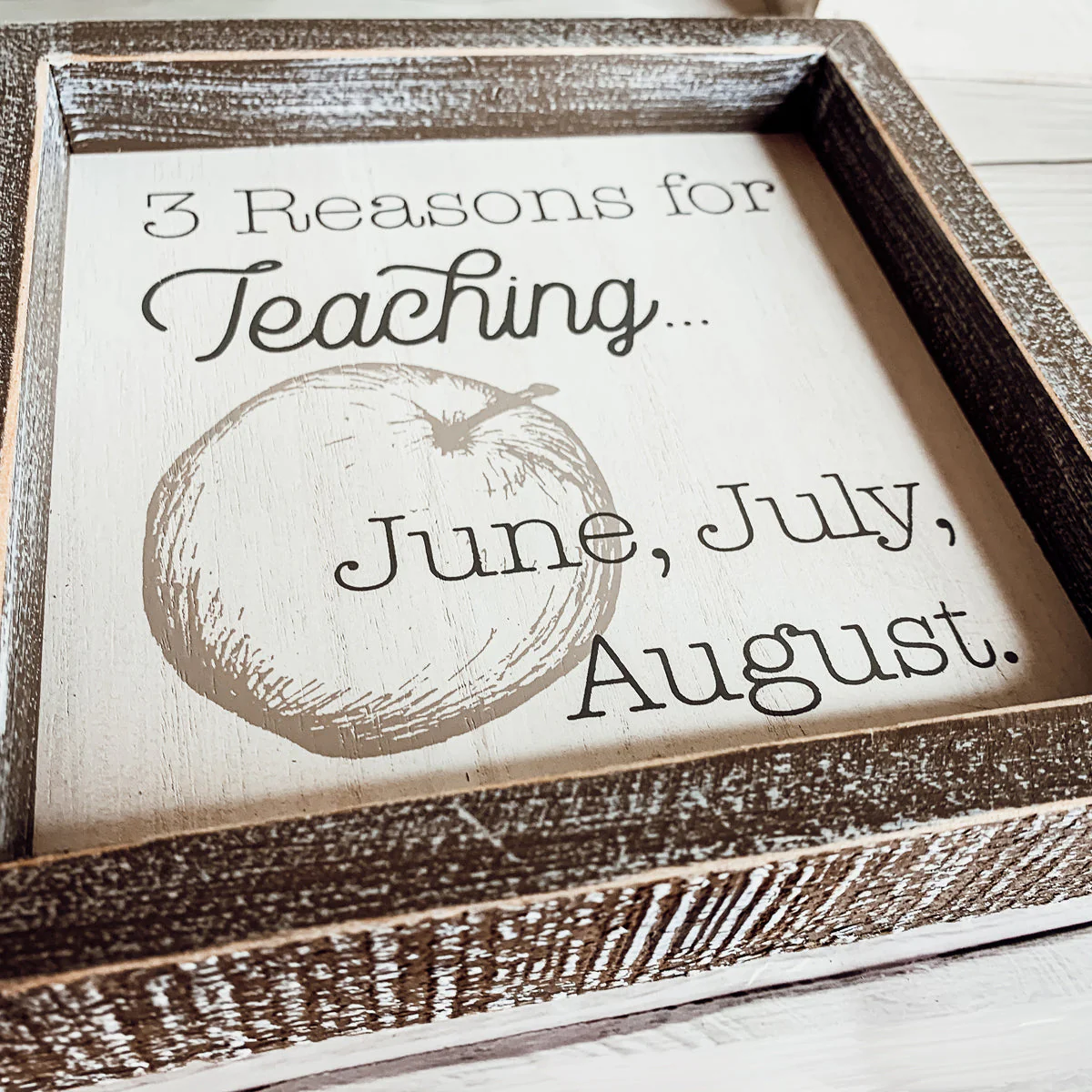 Funny Teacher Sign 3 Reasons For Teaching Classroom Wall Decor Teacher Gift Graduation Present - Image 4