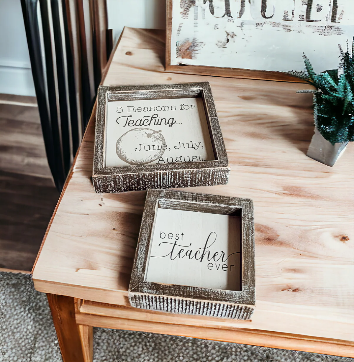 Funny Teacher Sign 3 Reasons For Teaching Classroom Wall Decor Teacher Gift Graduation Present - Image 7