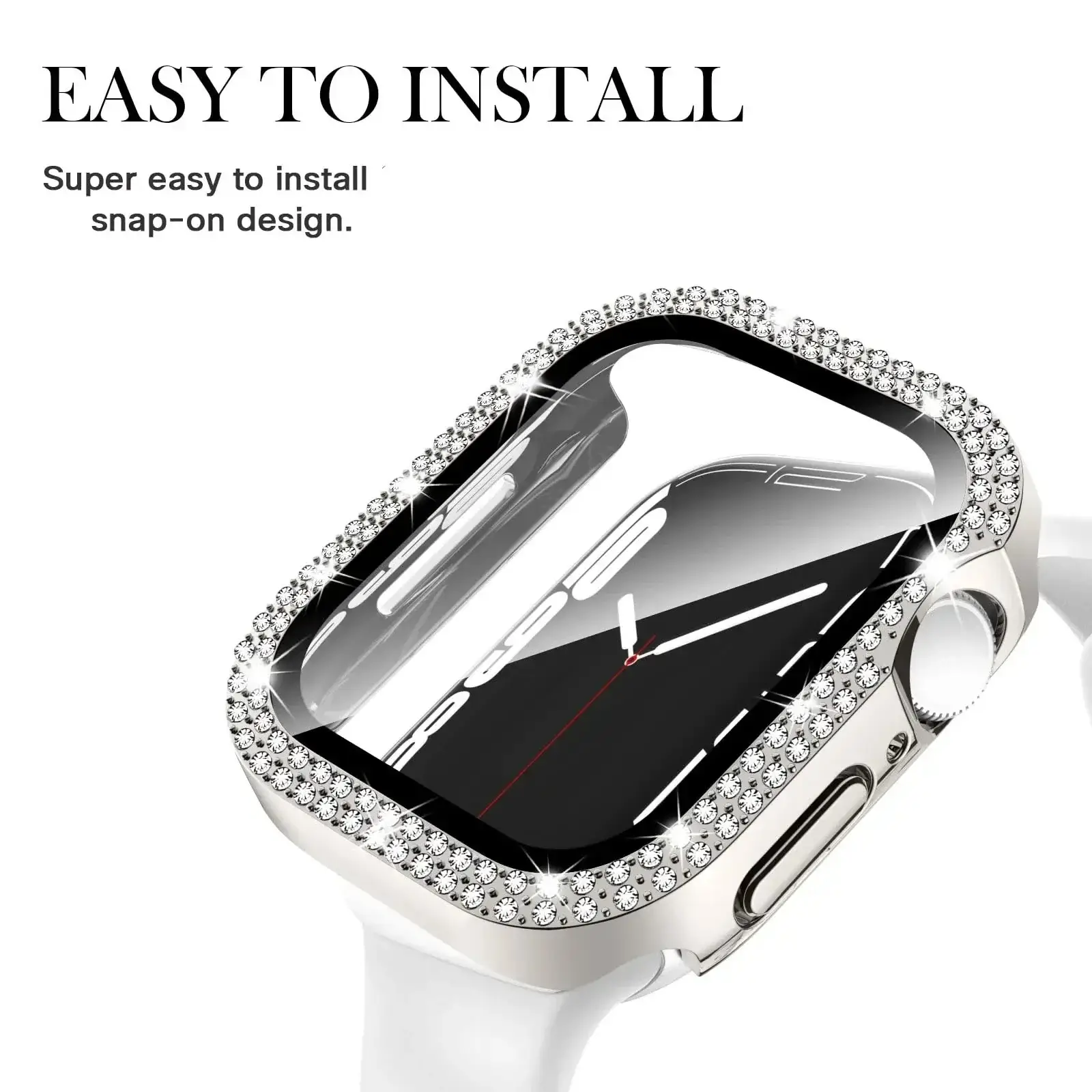 Apple Watch Case - Durable Gem-Studded Elegant Protection - Image 3