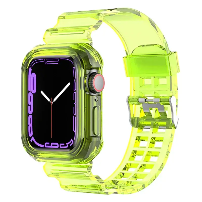 Apple Watch Clear Silicone Band - Durable Comfortable Strap - Image 7
