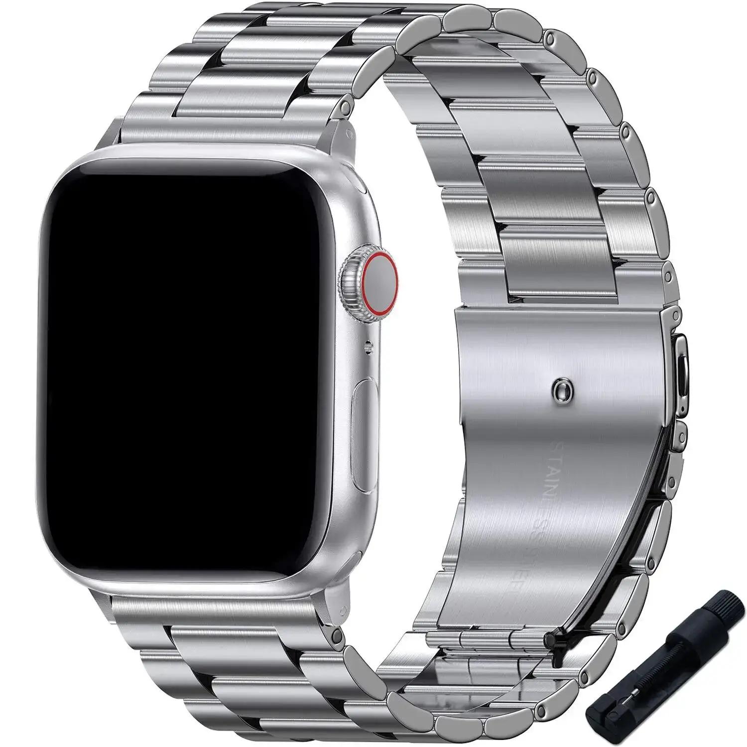 Apple Watch Stainless Steel Band - Sleek Durable Design - Image 6