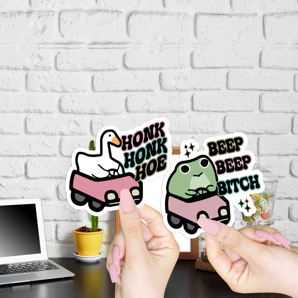 Funny Vinyl Sticker Pack Waterproof Decals For Water Bottle Laptop Journal Luggage Pack - Image 3
