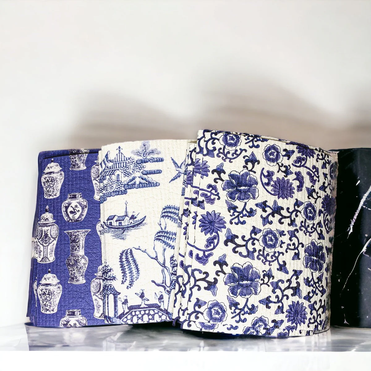 Chinoiserie Eco Kitchen Cloths - Biodegradable Cellulose Cotton, 3 Designs - Image 10