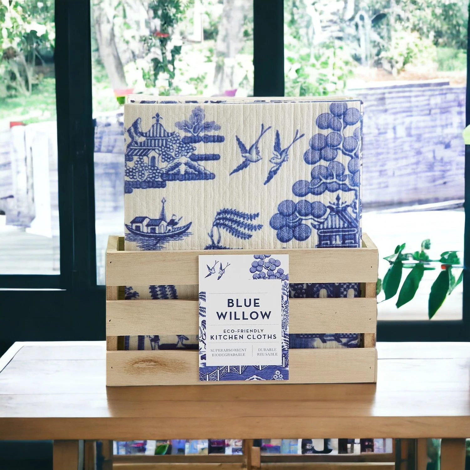 Chinoiserie Eco Kitchen Cloths - Biodegradable Cellulose Cotton, 3 Designs - Image 11