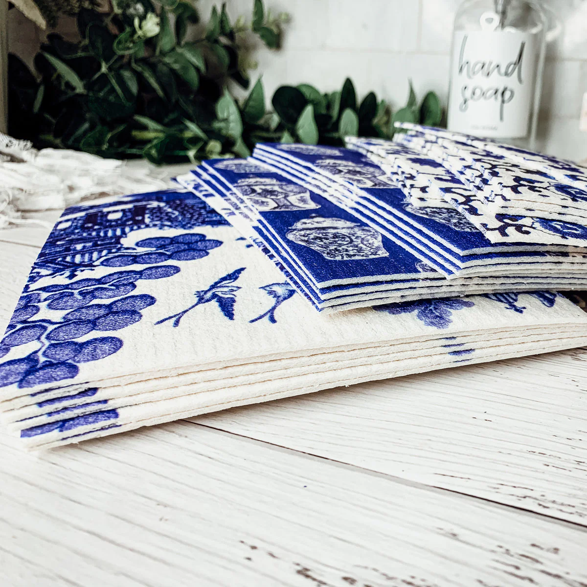 Chinoiserie Eco Kitchen Cloths - Biodegradable Cellulose Cotton, 3 Designs - Image 12