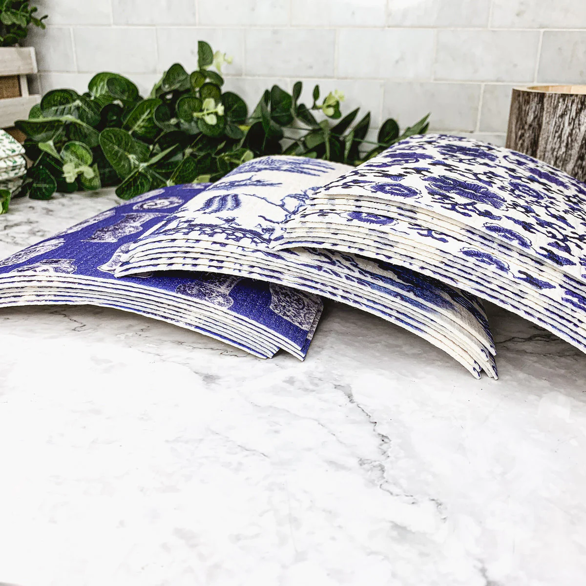Chinoiserie Eco Kitchen Cloths - Biodegradable Cellulose Cotton, 3 Designs - Image 19