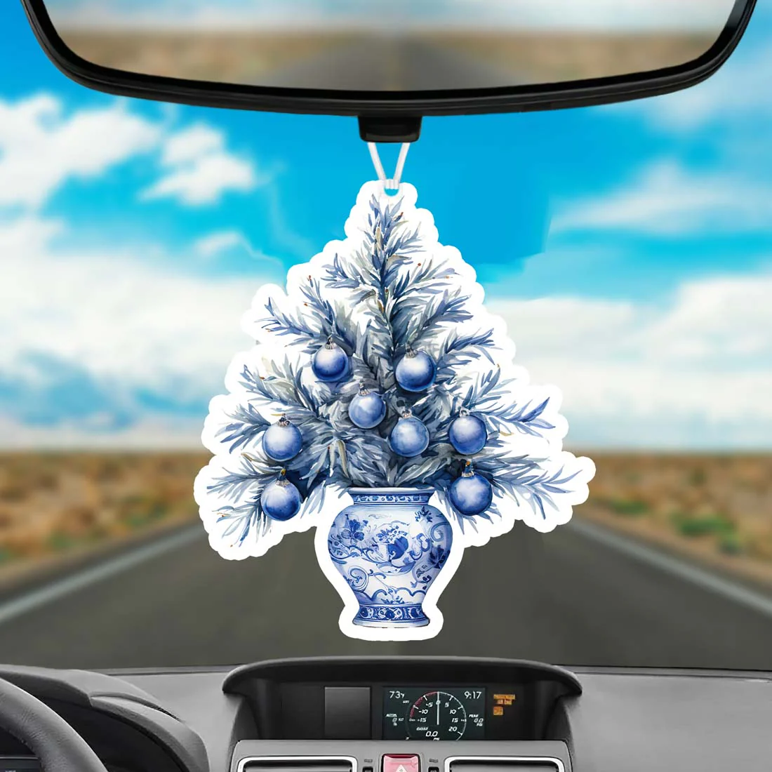 Chinoiserie Vase Hanging Air Freshener For Car Home Office Scented Decorative Preorder - Image 3