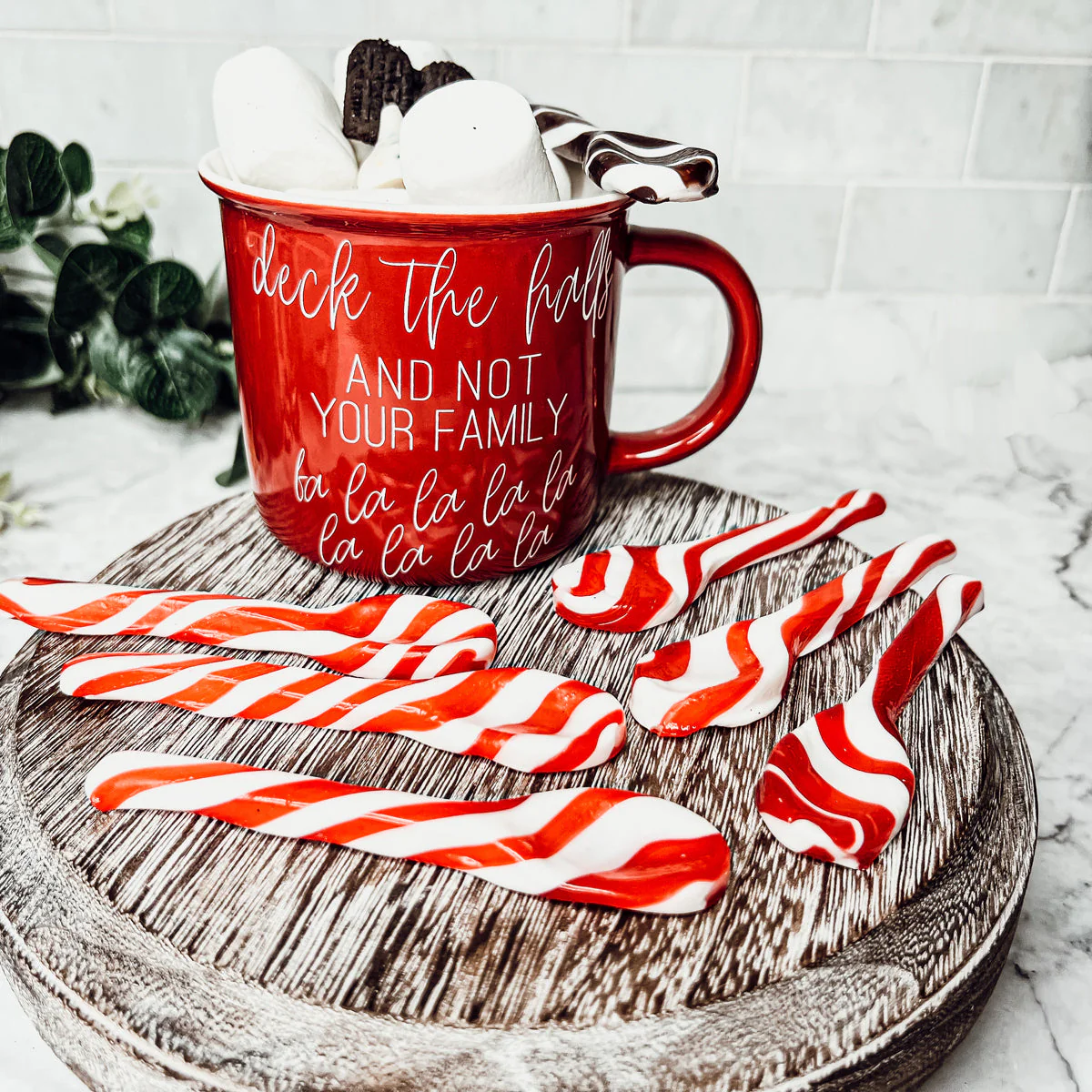 Edible Spoons 3 Flavors Peppermint Cinnamon Hot Cocoa Holiday Party Treats - Image 10