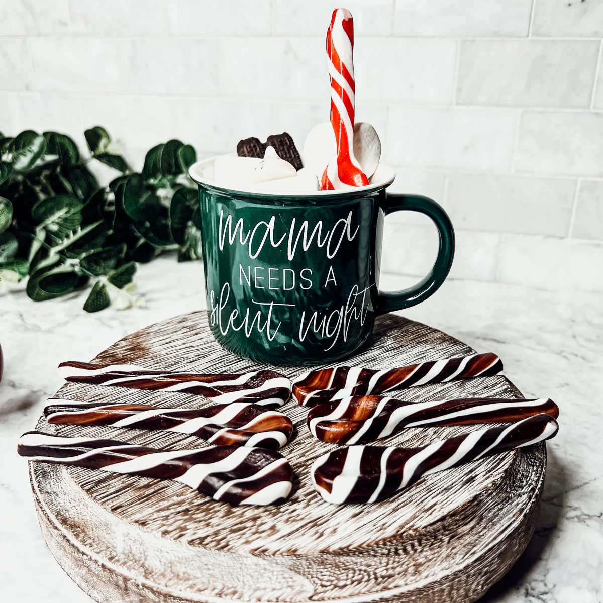 Edible Spoons 3 Flavors Peppermint Cinnamon Hot Cocoa Holiday Party Treats - Image 11