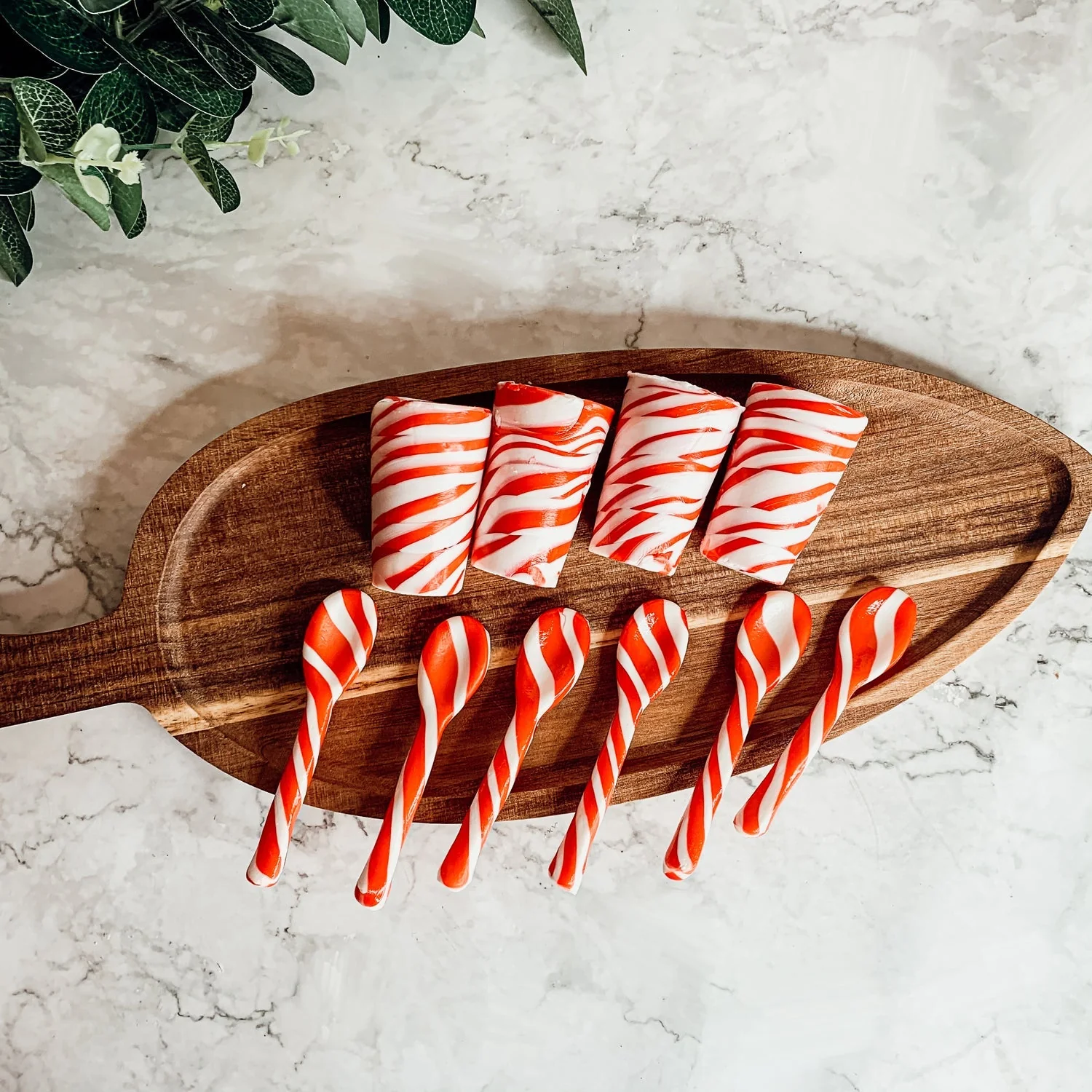 Edible Spoons 3 Flavors Peppermint Cinnamon Hot Cocoa Holiday Party Treats - Image 18