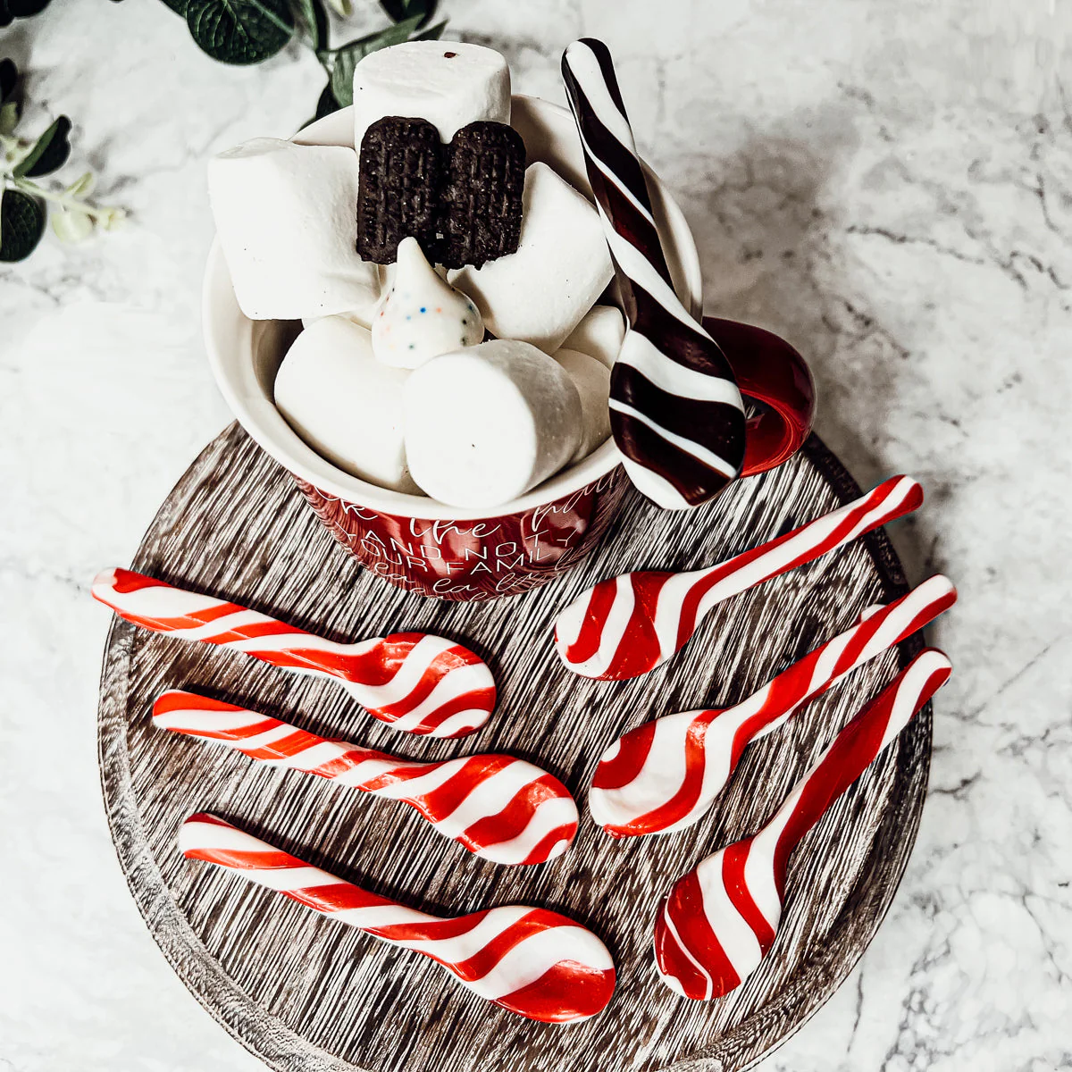 Edible Spoons 3 Flavors Peppermint Cinnamon Hot Cocoa Holiday Party Treats - Image 3