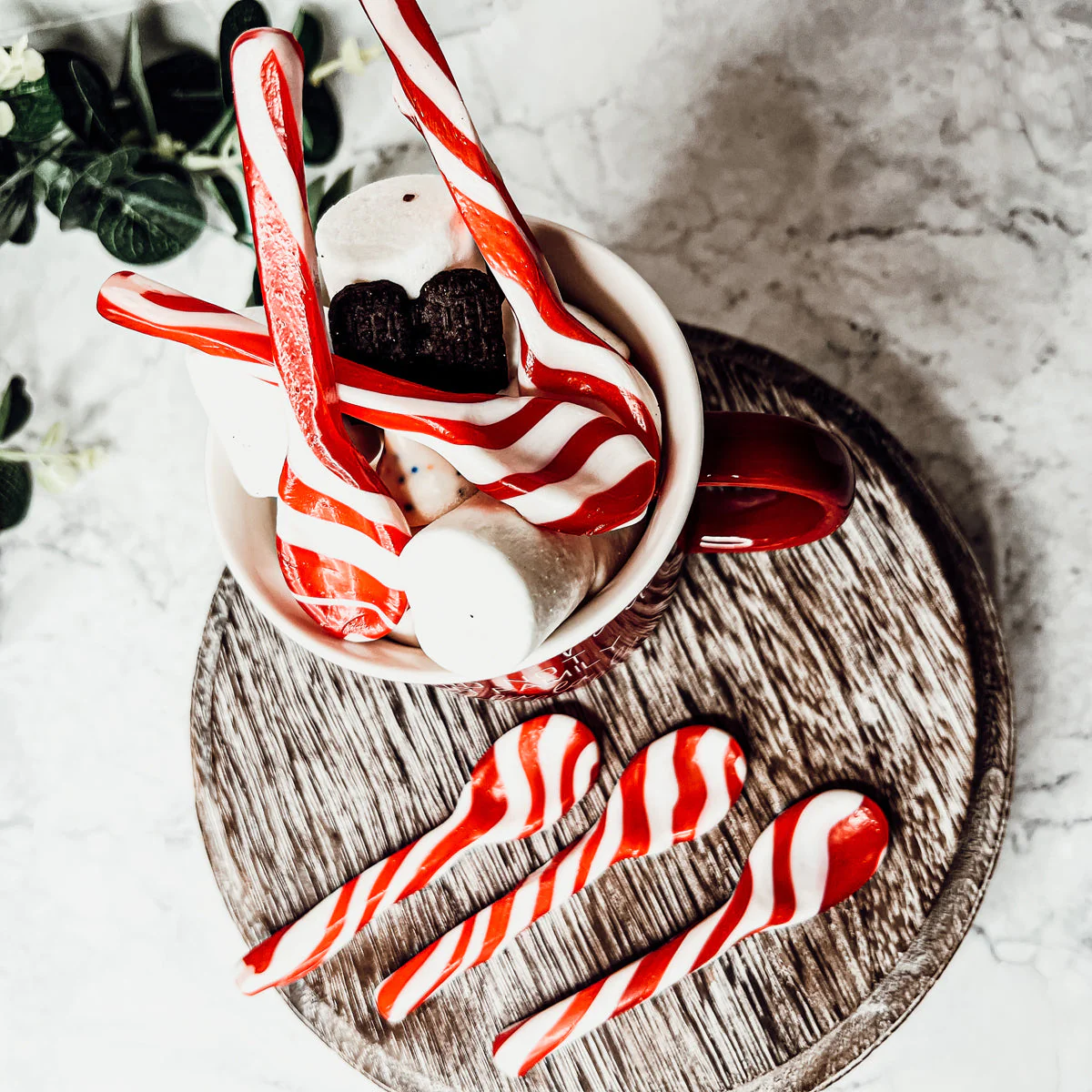 Edible Spoons 3 Flavors Peppermint Cinnamon Hot Cocoa Holiday Party Treats - Image 6