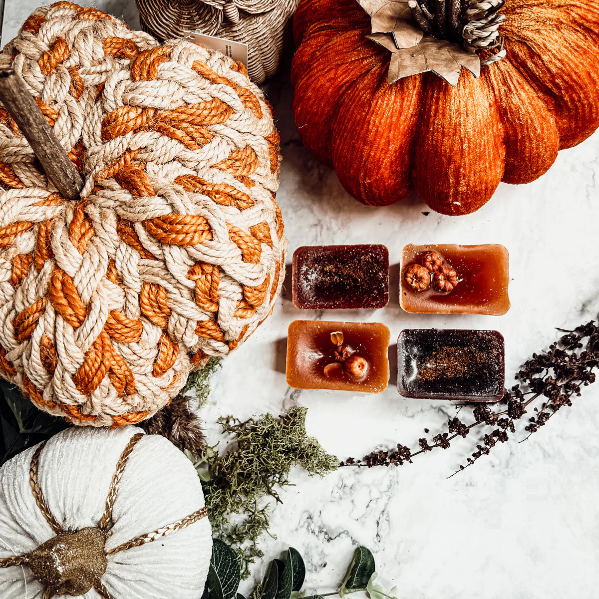 Fall Harvest Natural XL Wax Melts Pack Pumpkin Cranberry Clove Cozy Autumn Scented 4 Extra Large Cubes - Image 12