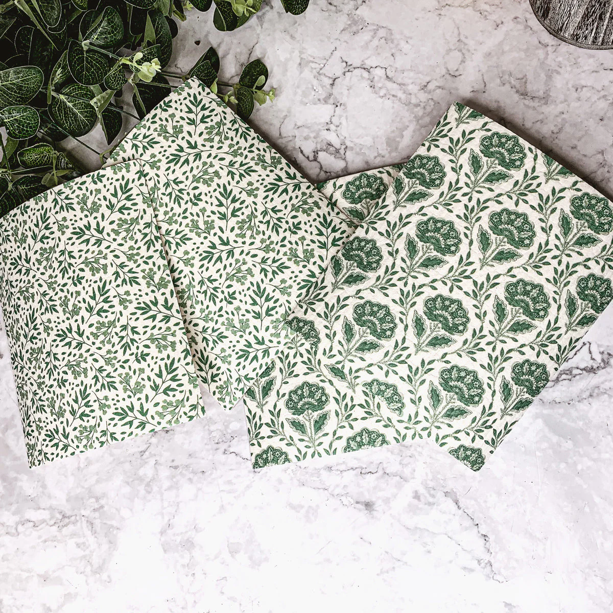 Garden Multipurpose Eco Cloths Reusable Biodegradable Kitchen Cloths Set Of 3 - Image 16