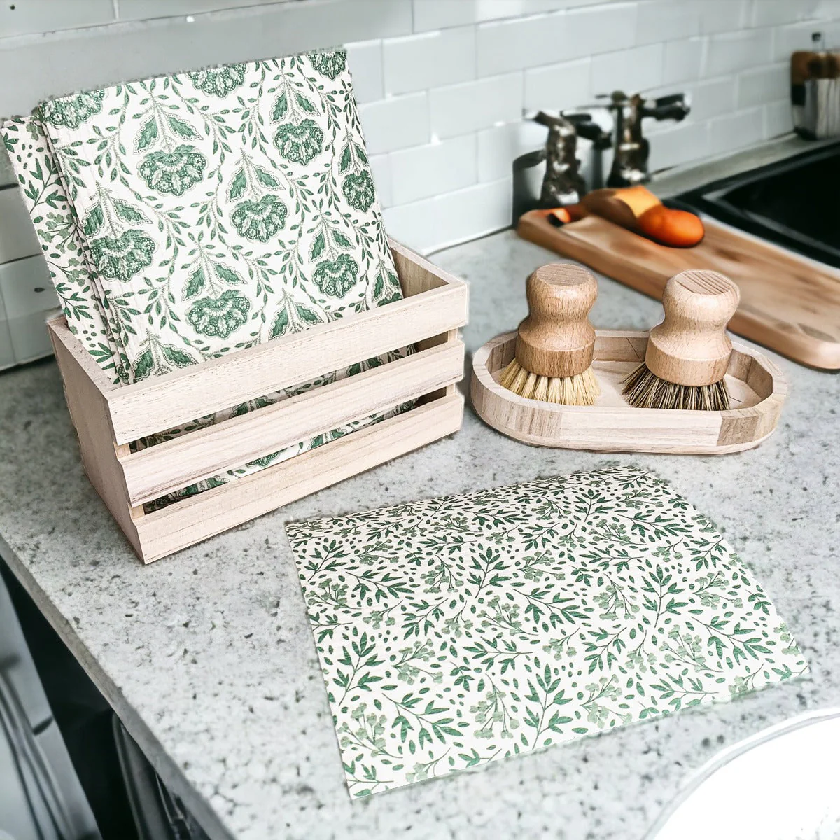 Garden Multipurpose Eco Cloths Reusable Biodegradable Kitchen Cloths Set Of 3 - Image 9