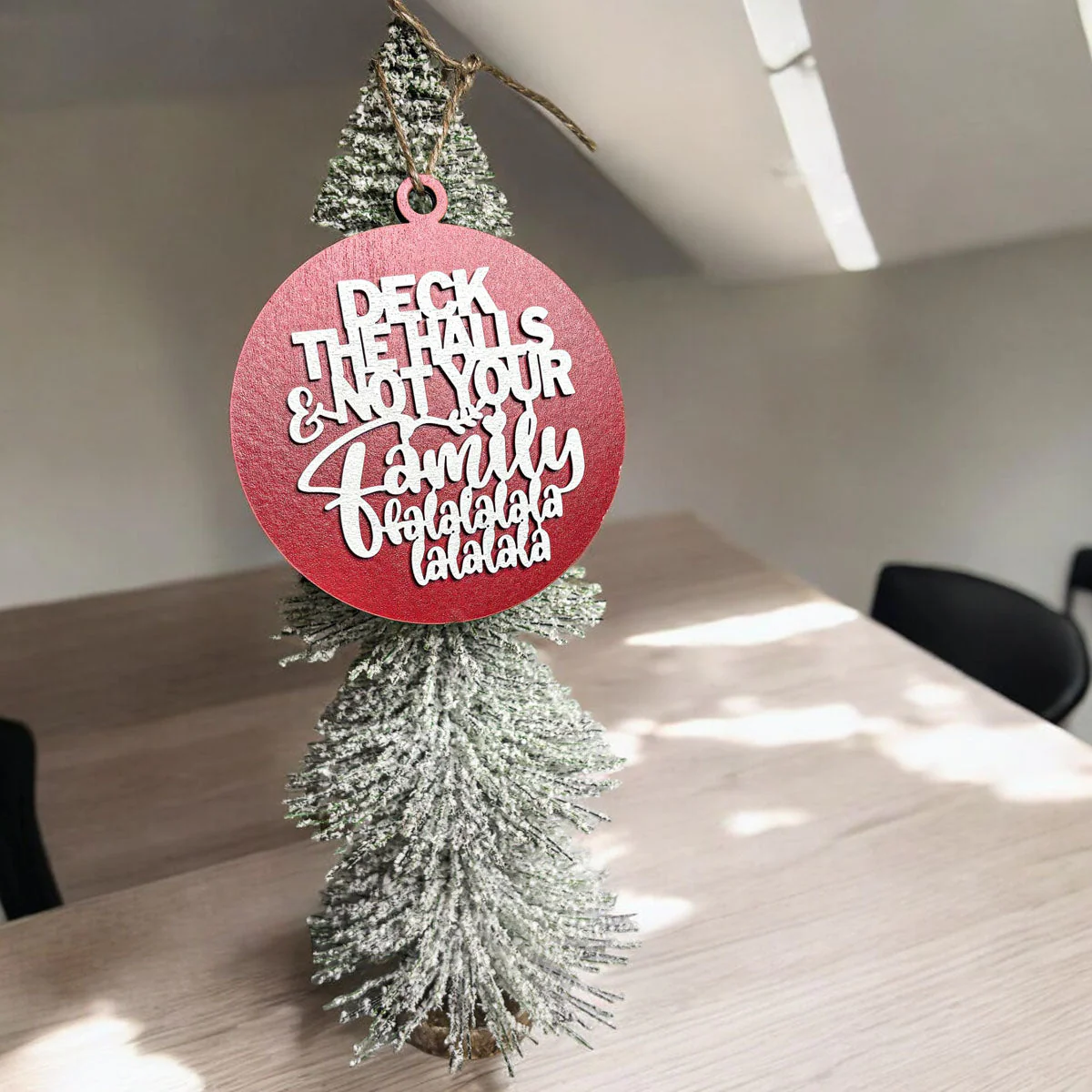 Imperfect Deck The Halls 3D Handcrafted Wooden Christmas Ornaments Set Limited Edition Hanging Decor - Image 13