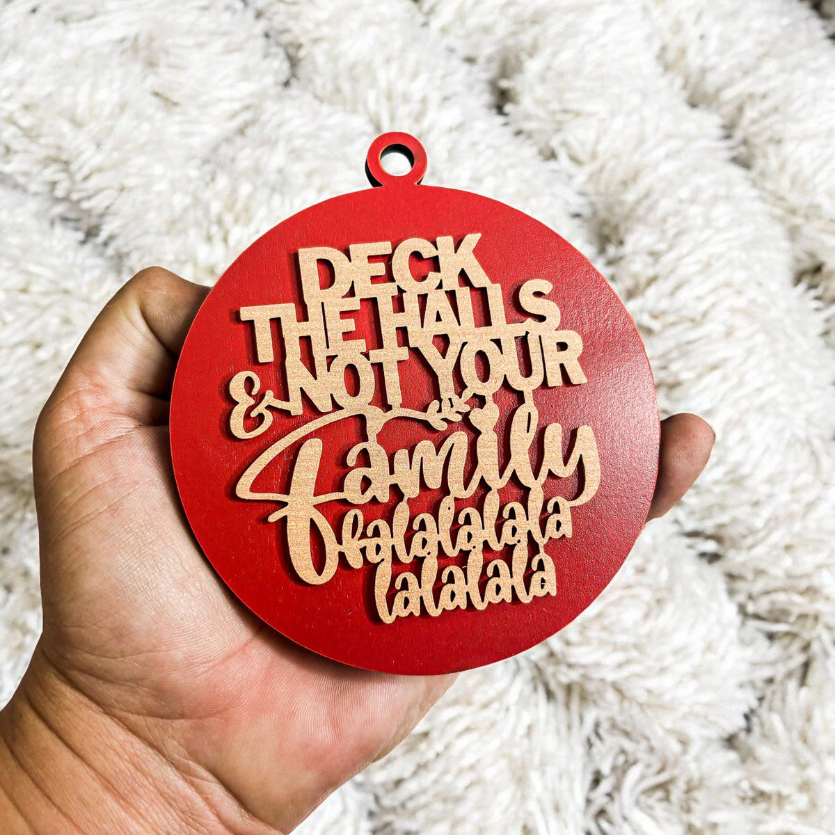 Imperfect Deck The Halls 3D Handcrafted Wooden Christmas Ornaments Set Limited Edition Hanging Decor - Image 20