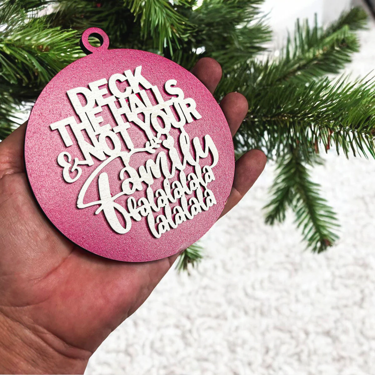 Imperfect Deck The Halls 3D Handcrafted Wooden Christmas Ornaments Set Limited Edition Hanging Decor - Image 22