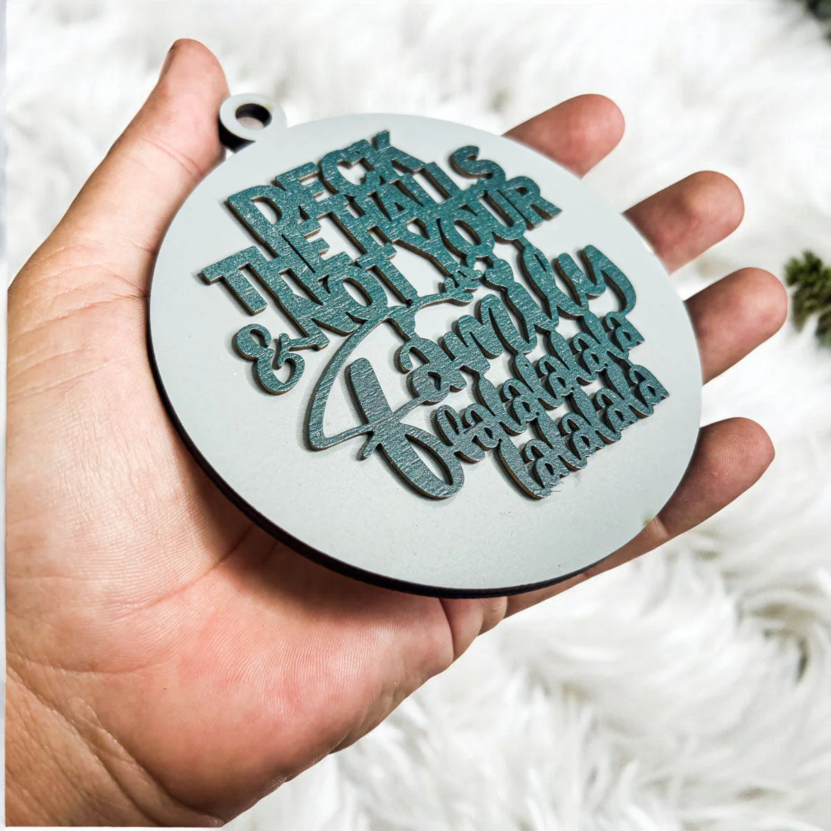 Imperfect Deck The Halls 3D Handcrafted Wooden Christmas Ornaments Set Limited Edition Hanging Decor - Image 28