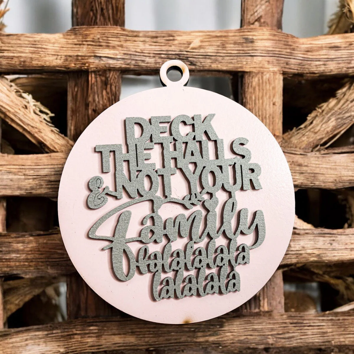 Imperfect Deck The Halls 3D Handcrafted Wooden Christmas Ornaments Set Limited Edition Hanging Decor - Image 29