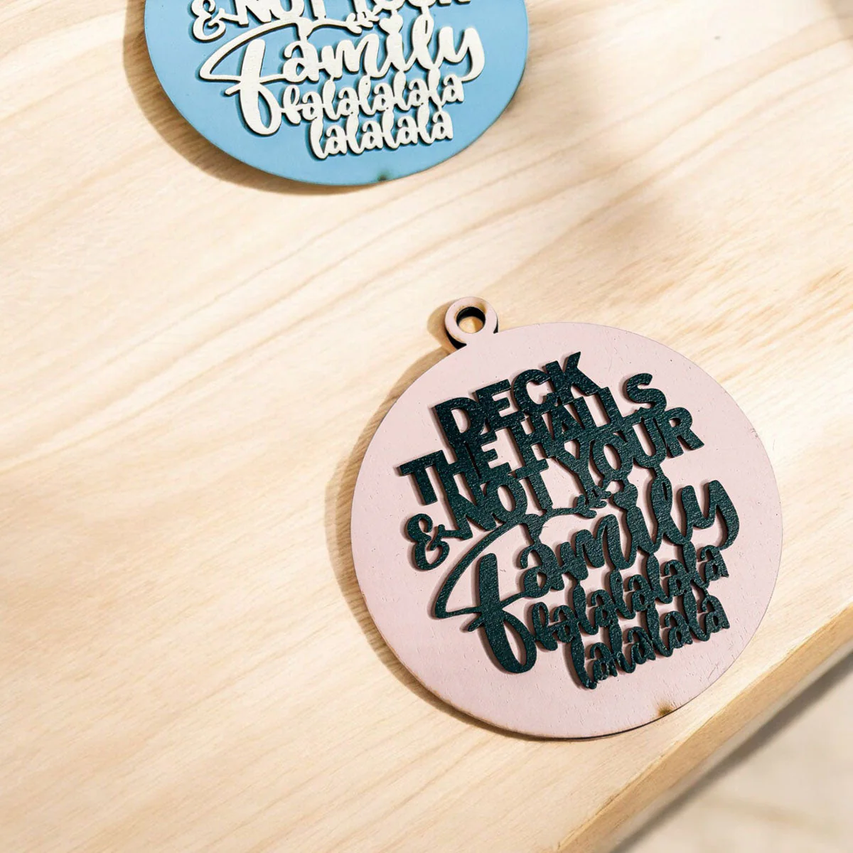 Imperfect Deck The Halls 3D Handcrafted Wooden Christmas Ornaments Set Limited Edition Hanging Decor - Image 30