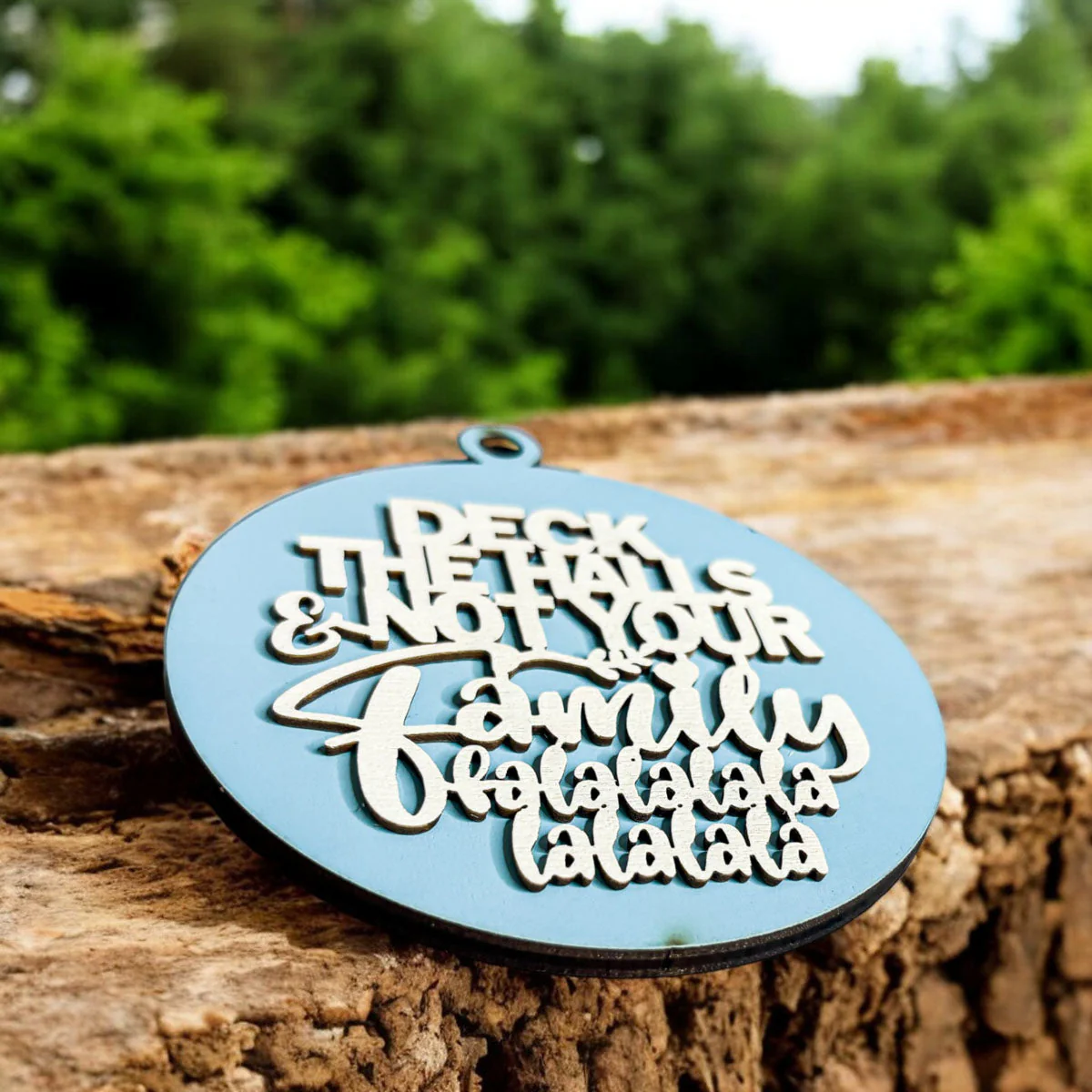 Imperfect Deck The Halls 3D Handcrafted Wooden Christmas Ornaments Set Limited Edition Hanging Decor - Image 34