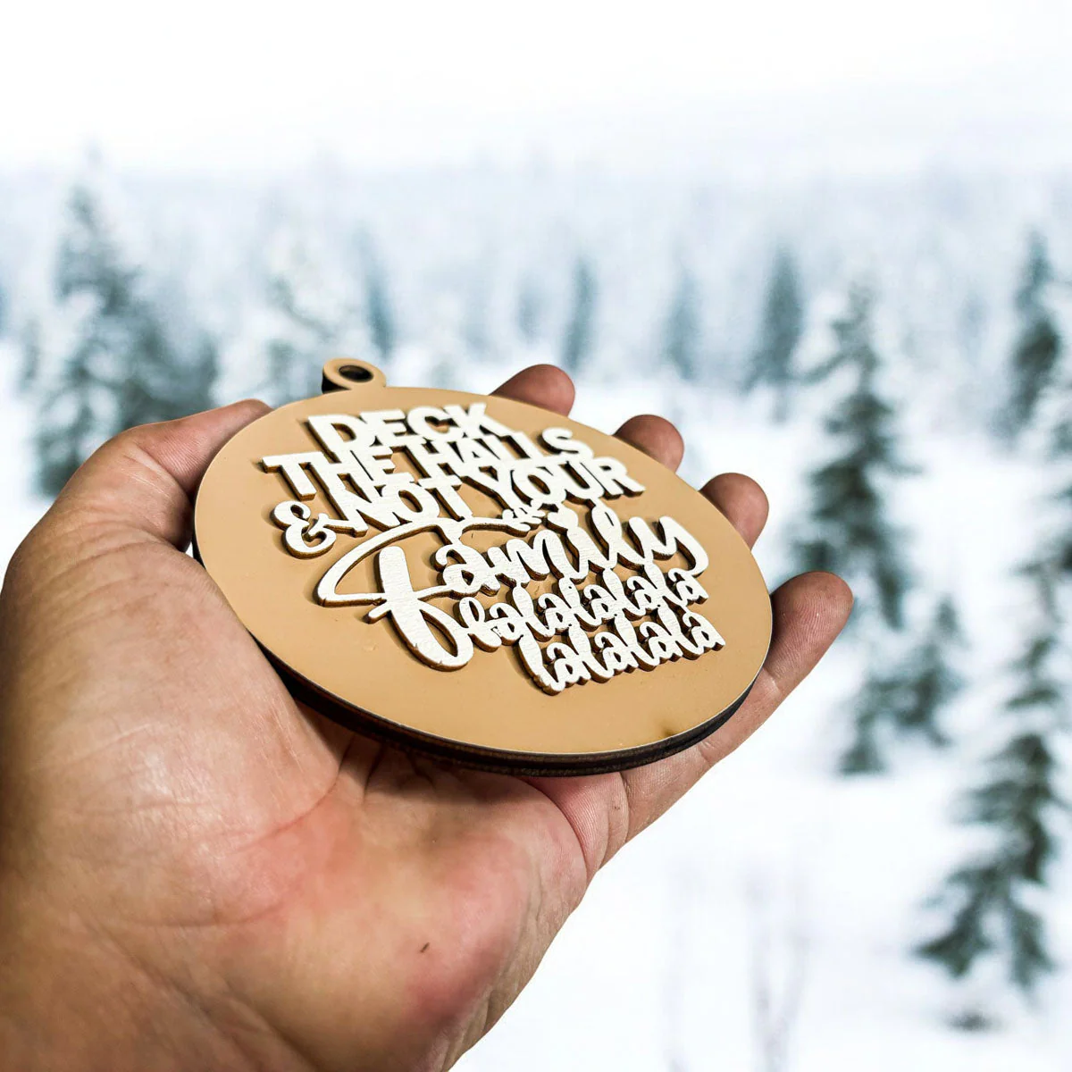 Imperfect Deck The Halls 3D Handcrafted Wooden Christmas Ornaments Set Limited Edition Hanging Decor - Image 37