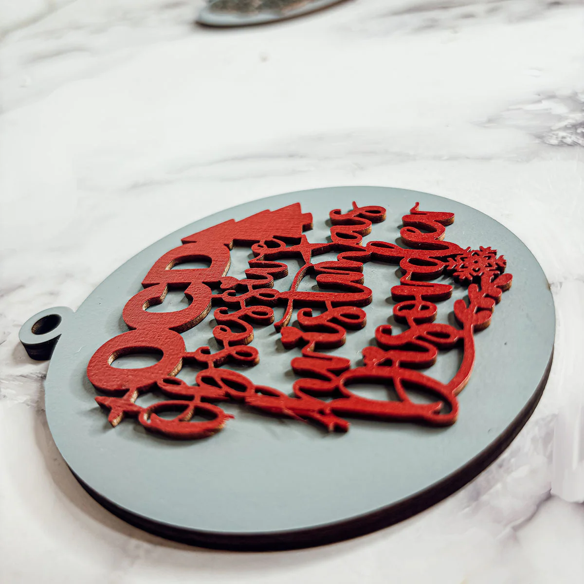 Handcrafted 3D Wooden Christmas Ornaments Imperfect OCD Style Limited Edition Tree Hanging Decor - Image 10