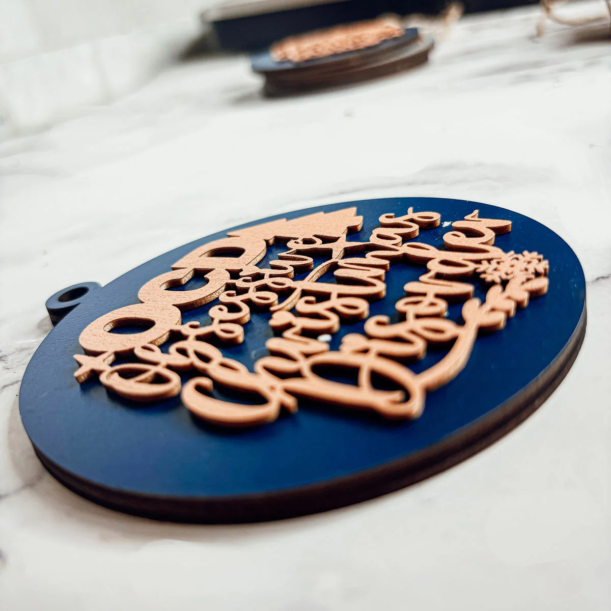 Handcrafted 3D Wooden Christmas Ornaments Imperfect OCD Style Limited Edition Tree Hanging Decor - Image 16