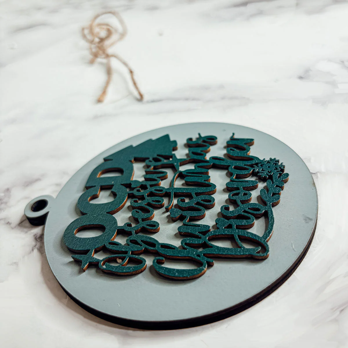 Handcrafted 3D Wooden Christmas Ornaments Imperfect OCD Style Limited Edition Tree Hanging Decor - Image 19