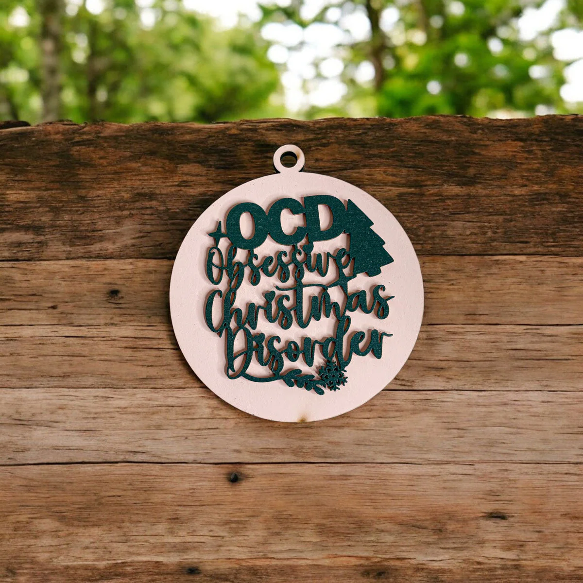 Handcrafted 3D Wooden Christmas Ornaments Imperfect OCD Style Limited Edition Tree Hanging Decor - Image 24