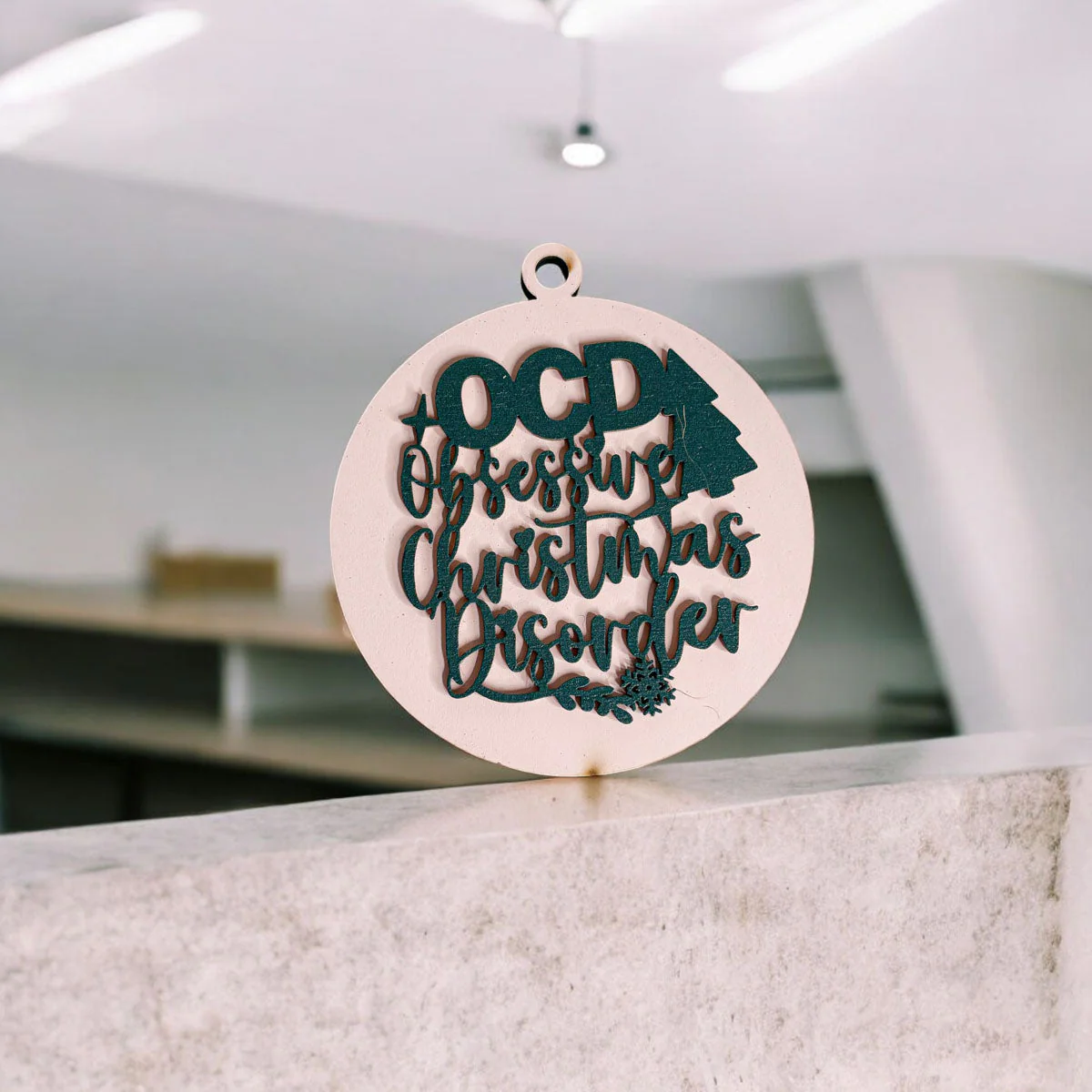 Handcrafted 3D Wooden Christmas Ornaments Imperfect OCD Style Limited Edition Tree Hanging Decor - Image 25