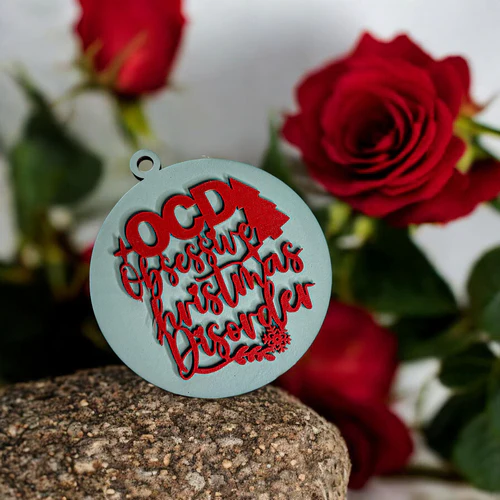 Handcrafted 3D Wooden Christmas Ornaments Imperfect OCD Style Limited Edition Tree Hanging Decor - Image 36