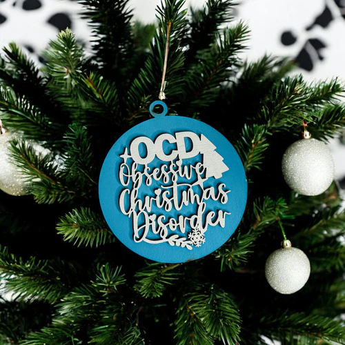 Handcrafted 3D Wooden Christmas Ornaments Imperfect OCD Style Limited Edition Tree Hanging Decor - Image 44