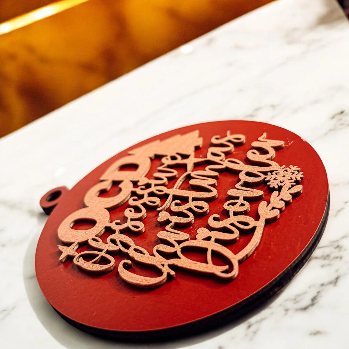 Handcrafted 3D Wooden Christmas Ornaments Imperfect OCD Style Limited Edition Tree Hanging Decor - Image 9