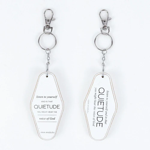 Wooden Inspirational Keychains Double Sided Engraved Motivational Messages Vertical Horizontal - Image 17