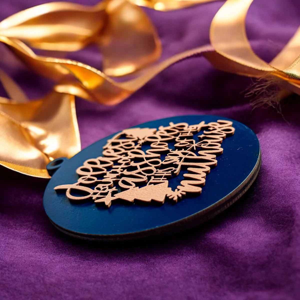 Funny Sarcastic Christmas Ornament Wooden Jolliest Bunch 12 Colors Holiday Gift - Image 5