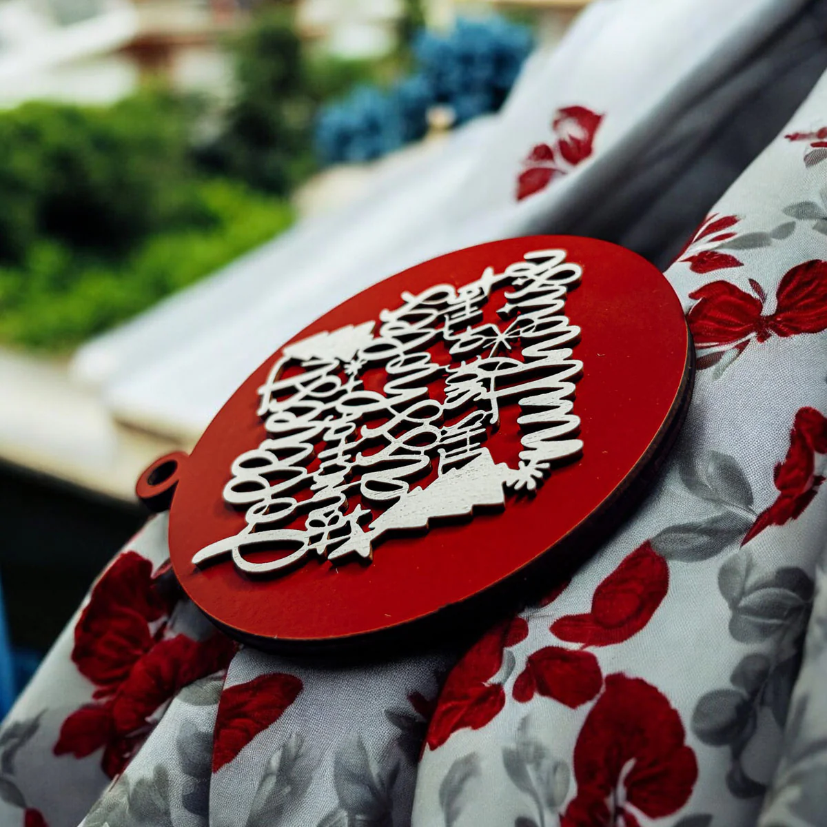 Funny Sarcastic Christmas Ornament Wooden Jolliest Bunch 12 Colors Holiday Gift - Image 6