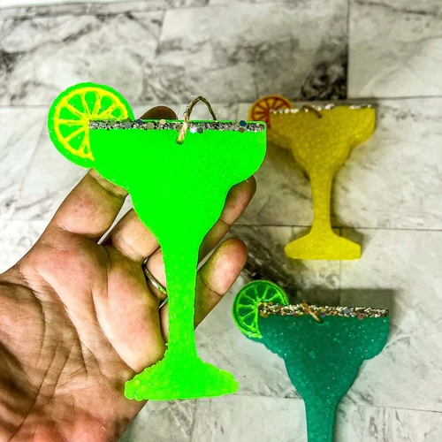 Margarita Car Air Freshener Scented Lime Cocktail Design Summer Car Freshie For Auto - Image 12