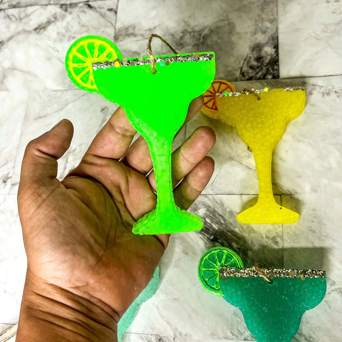 Margarita Car Air Freshener Scented Lime Cocktail Design Summer Car Freshie For Auto - Image 8