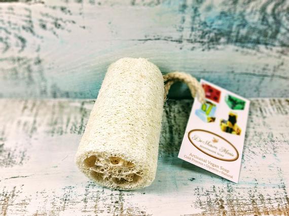 Organic 4 In Loofah Exfoliating Sponge Vegan Biodegradable - Image 4
