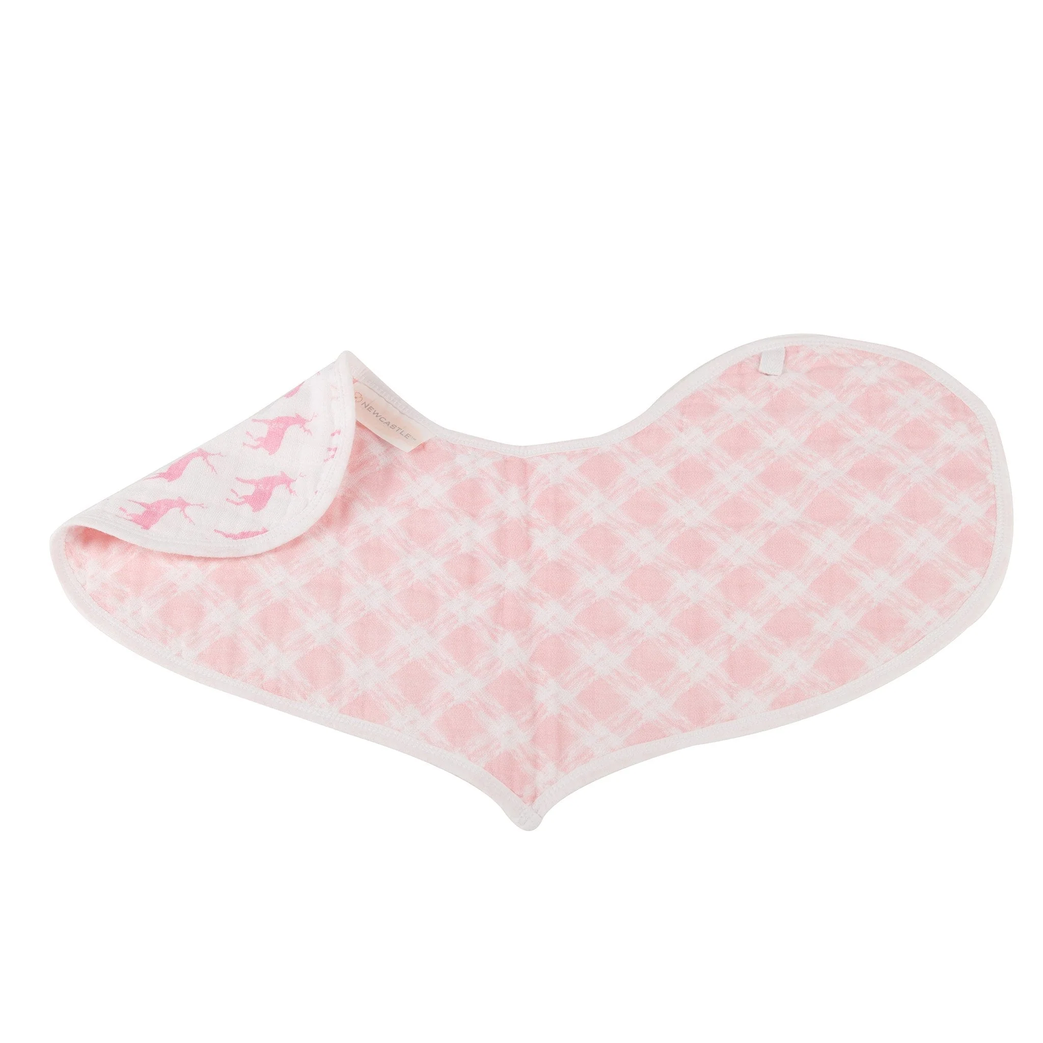 Baby Cotton Muslin Heart Bibs 2 Pack Absorbent For Newborns - Image 5