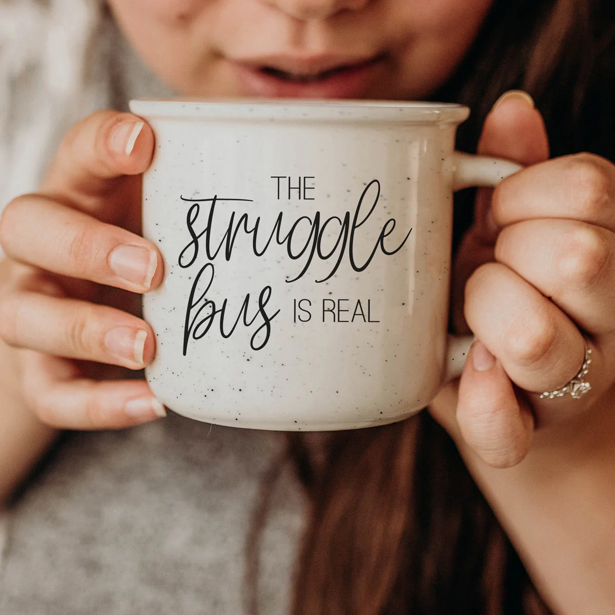The Struggle 14.5oz Ceramic Mug Funny Inspirational Coffee Cup For Tough Days Gift - Image 4